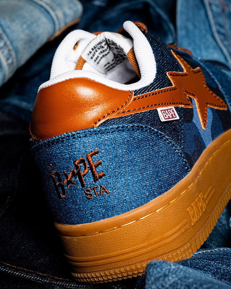 denim bapesta